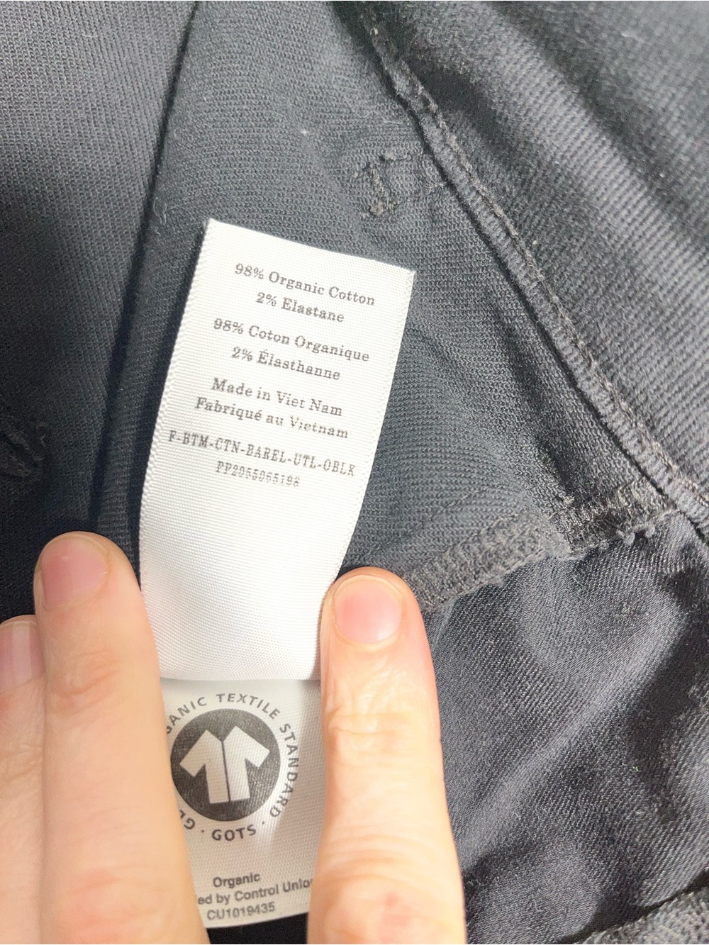 Everlane The Utility Barrel Pant Black 8R Organic Cotton Cropped Barrel Jeans - Picture 6 of 7